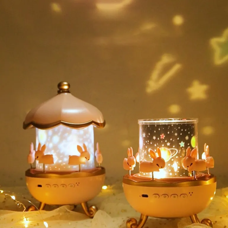 Bunny Carousel Projector Night Light