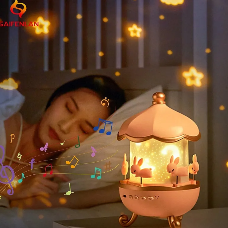Bunny Carousel Projector Night Light