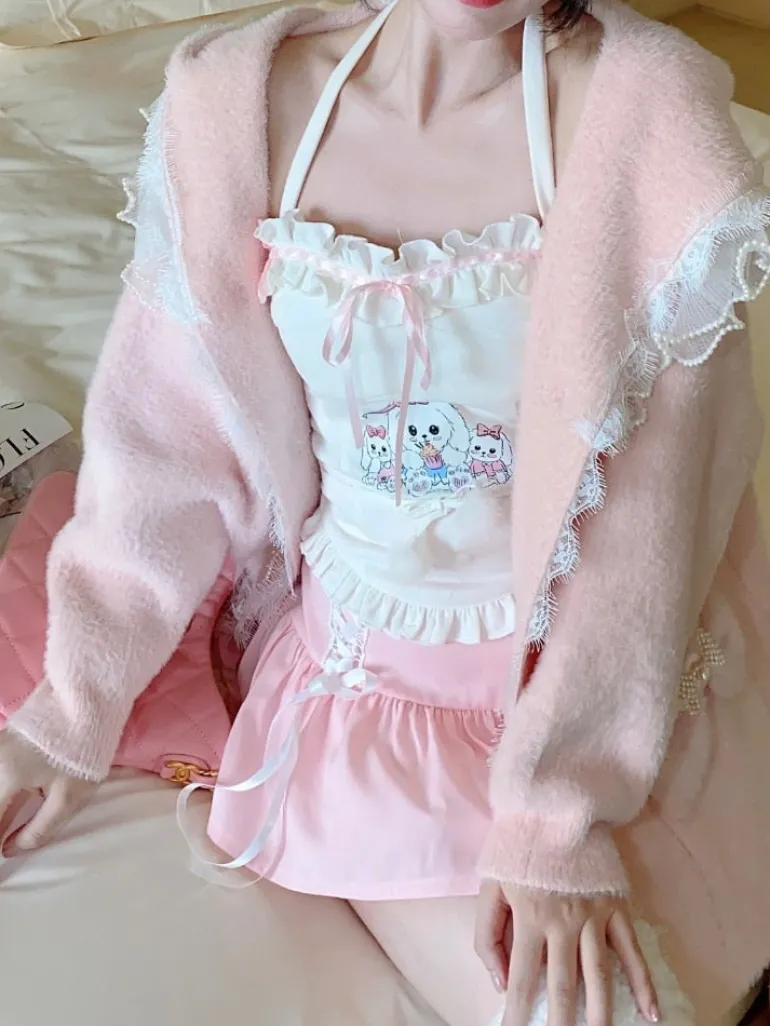 Bunny Tea Party Halter Top