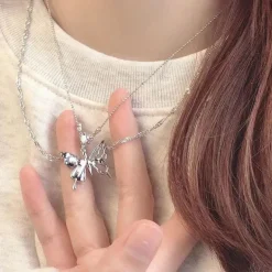 Butterfly & Pearl Necklace