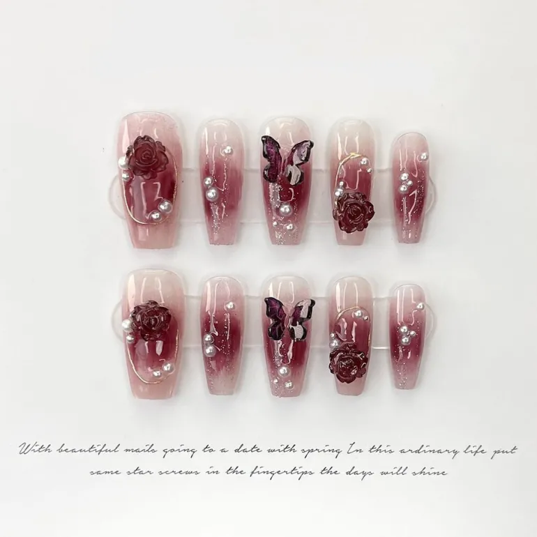 Butterfly Press-On Nails