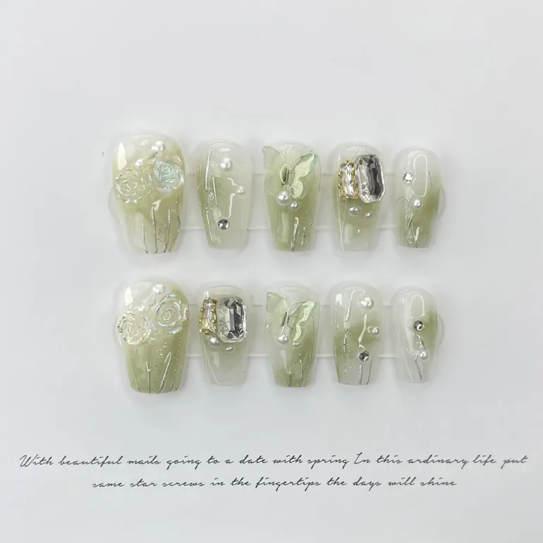 Butterfly Press-On Nails
