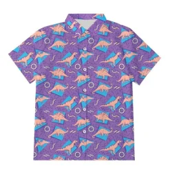 Button Up Dino Tee