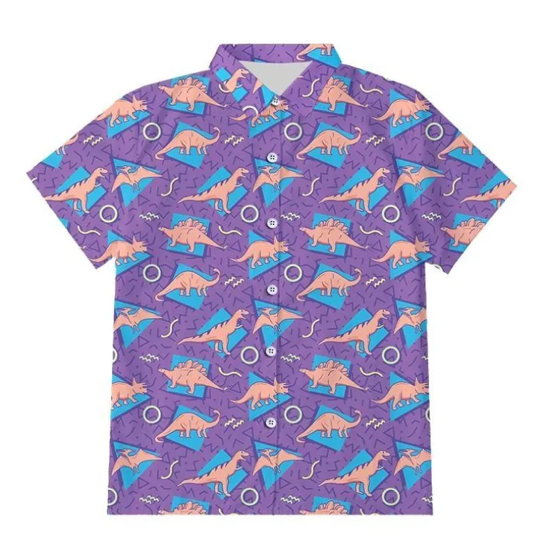 Button Up Dino Tee
