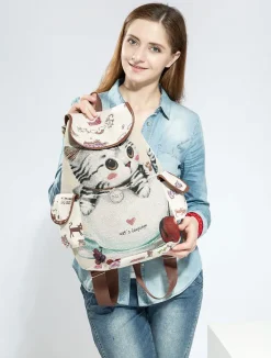 Canvas Kitten Rucksack