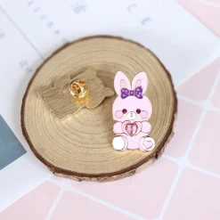 Cat & Bunny Jewelled Pins