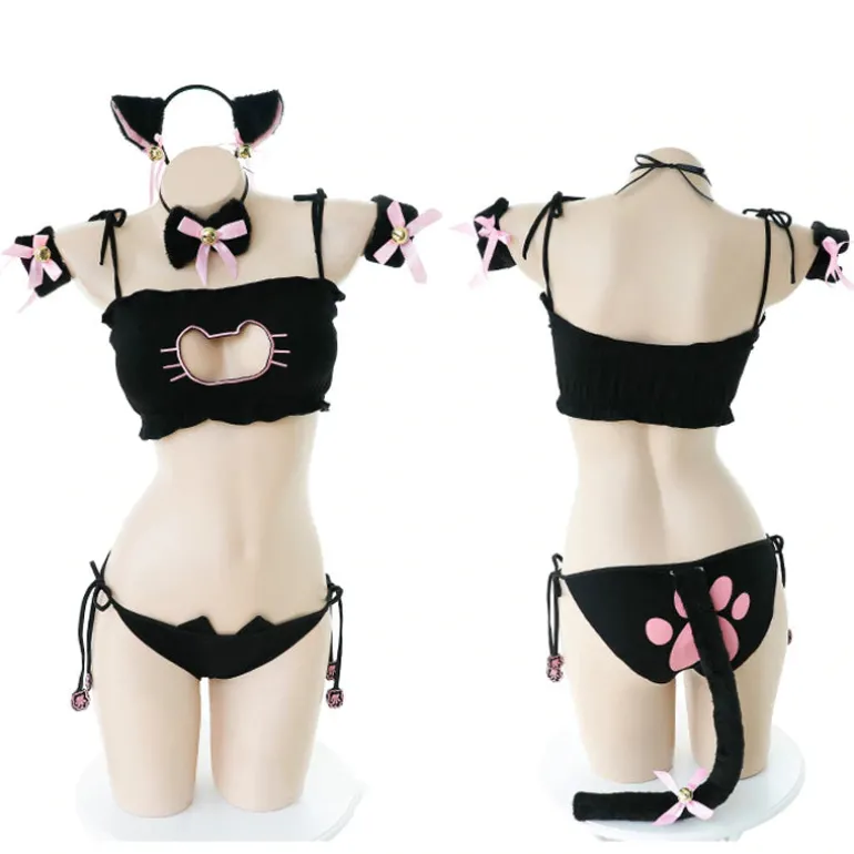 Cat Cosplay Full Lingerie Set