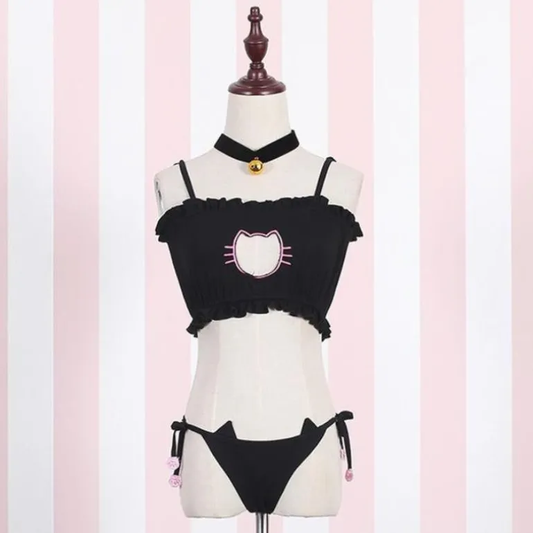 Cat Cosplay Full Lingerie Set