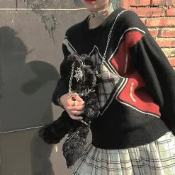 Chained Bear Messenger Bag