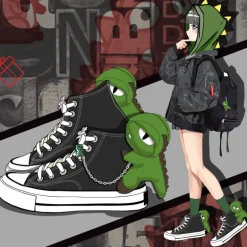 Chained Dino High Tops