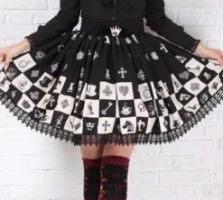 Checkered Chess Skirt