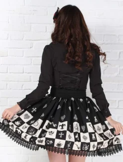 Checkered Chess Skirt