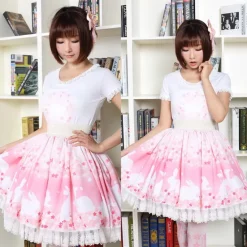 Cherry Blossom Bunny Skirt