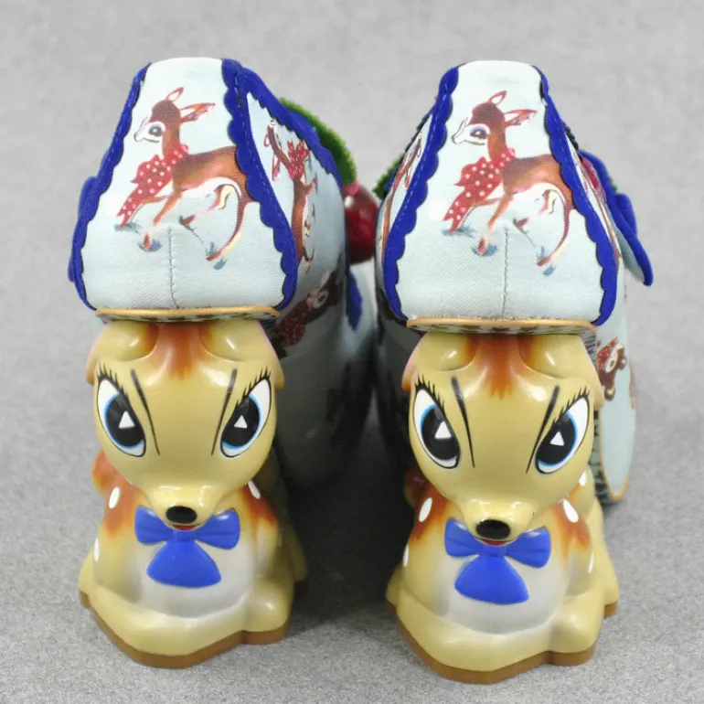 Cherry Deer Pumps