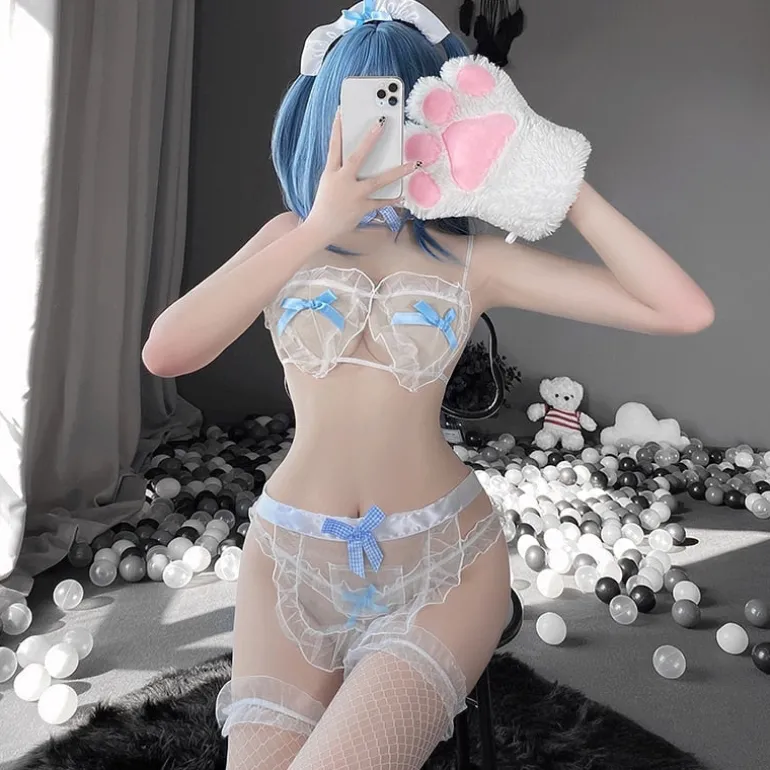 Chiffon Heartbreaker Lingerie Set