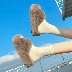 Chunky Fuzzy Sandal Slippers