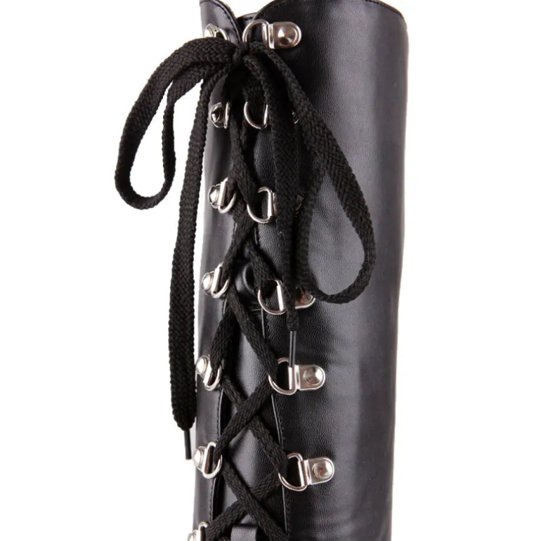 Chunky Platform Moto Boots