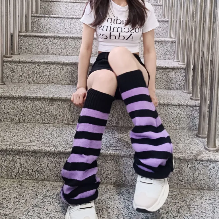 Classic Striped Leg Warmers
