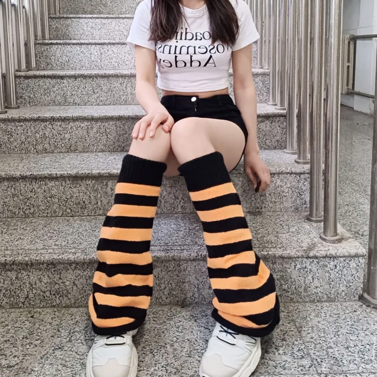 Classic Striped Leg Warmers