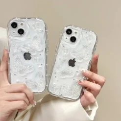 Clear Cystal Butterfly iPhone Case