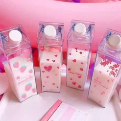 Clear Milk Carton Bottle