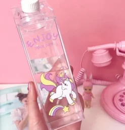 Clear Milk Carton Bottle