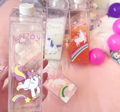 Clear Milk Carton Bottle