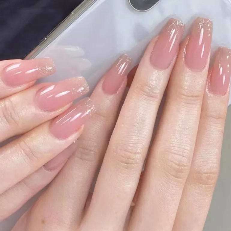 Clear Neutral Tone Press On Nails