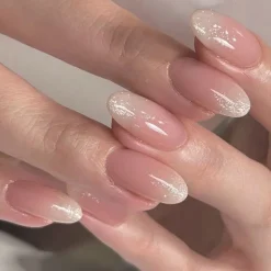 Clear Neutral Tone Press On Nails