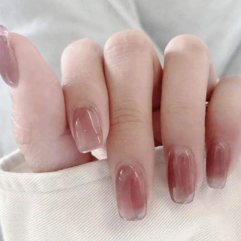 Clear Neutral Tone Press On Nails
