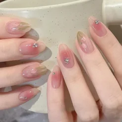 Clear Neutral Tone Press On Nails