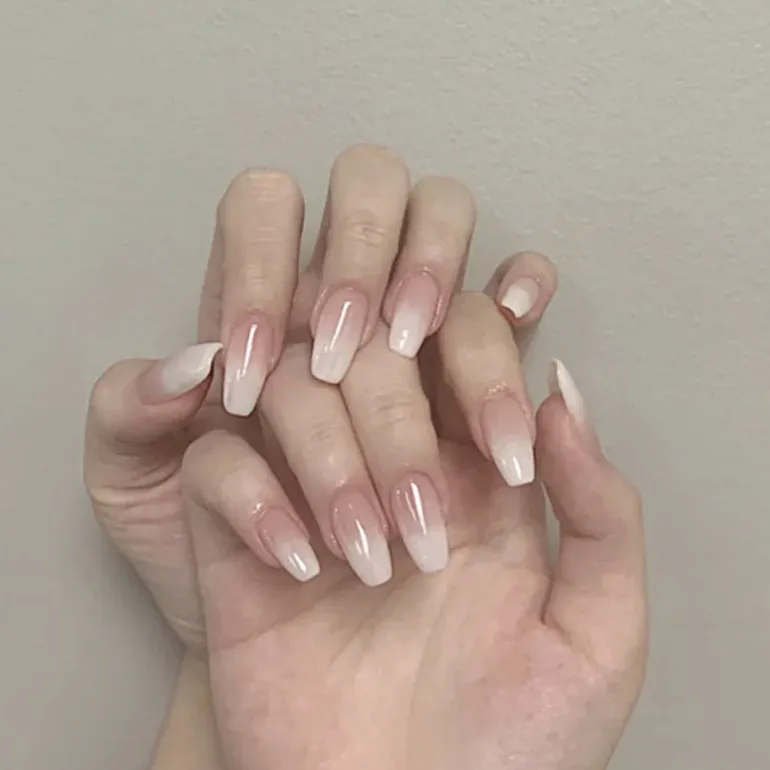 Clear Neutral Tone Press On Nails