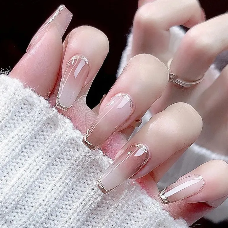 Clear Neutral Tone Press On Nails