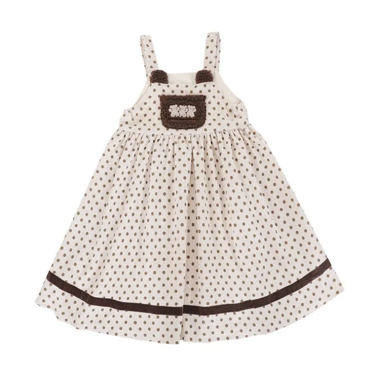 Corduroy Teddy Overall Dress