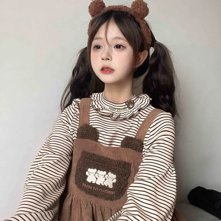 Corduroy Teddy Overall Dress