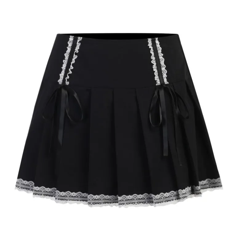 Corset Lace Mini Skirt