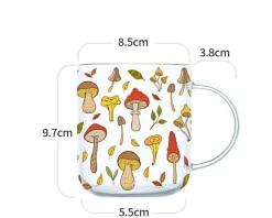 Cottagecore Mushroom Glass Mug