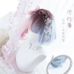 Cotton Candy Bob Wig