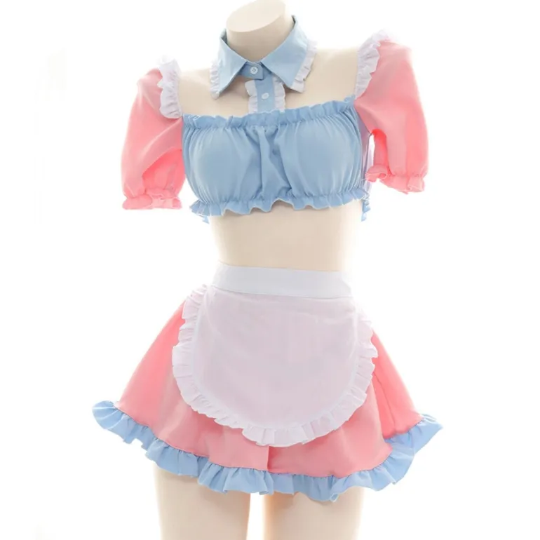Cotton Candy Maid Cosplay Set