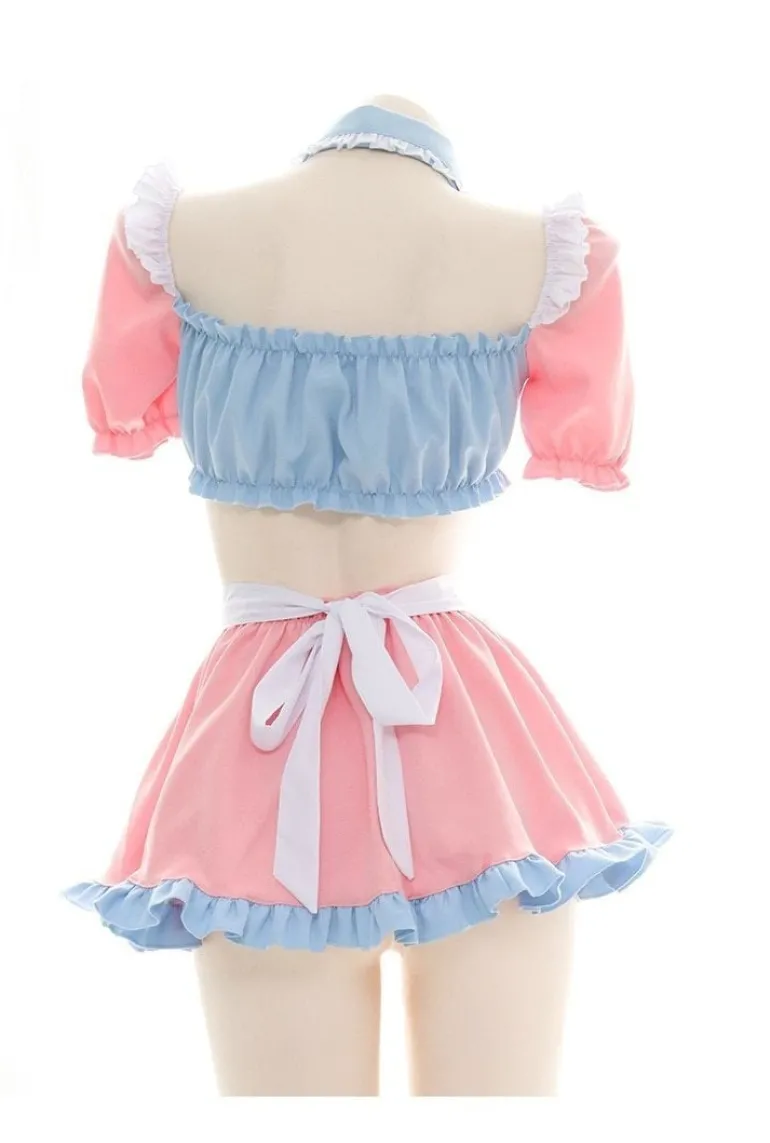 Cotton Candy Maid Cosplay Set