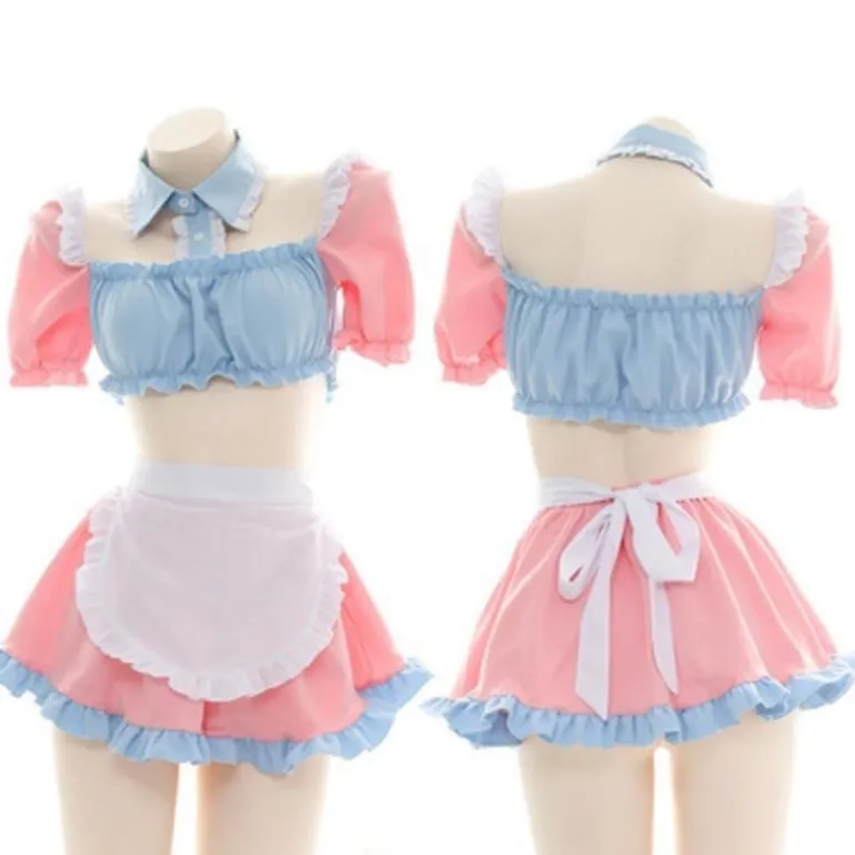Cotton Candy Maid Cosplay Set