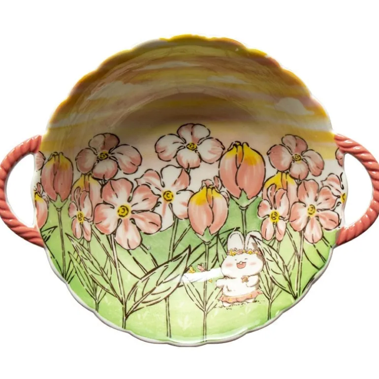 Cozy Autumn Fields Ceramic Bowls