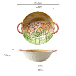 Cozy Autumn Fields Ceramic Bowls