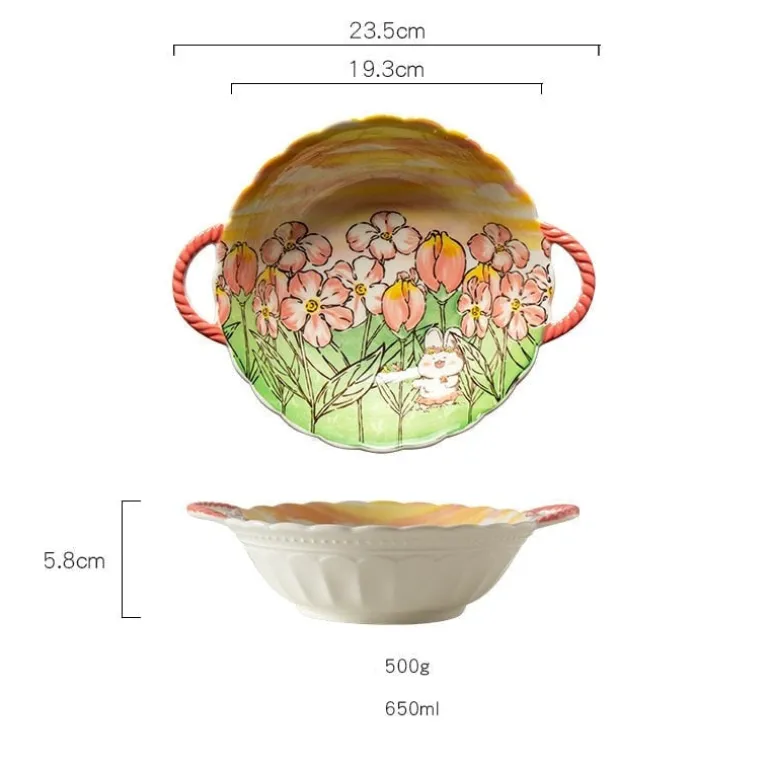Cozy Autumn Fields Ceramic Bowls