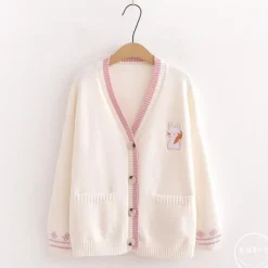 Cozy Carrot Bunny Cardigan