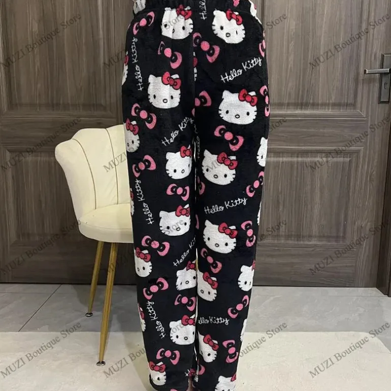Cozy Holiday Kawaii Kitten Pajama Pants