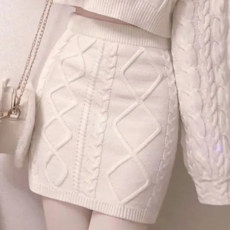 Cozy Knit Bunny Matching Set