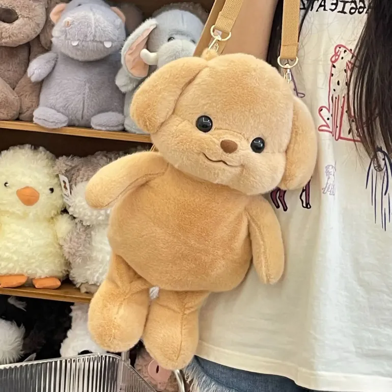 Cozy Teddy Crossbody Tote