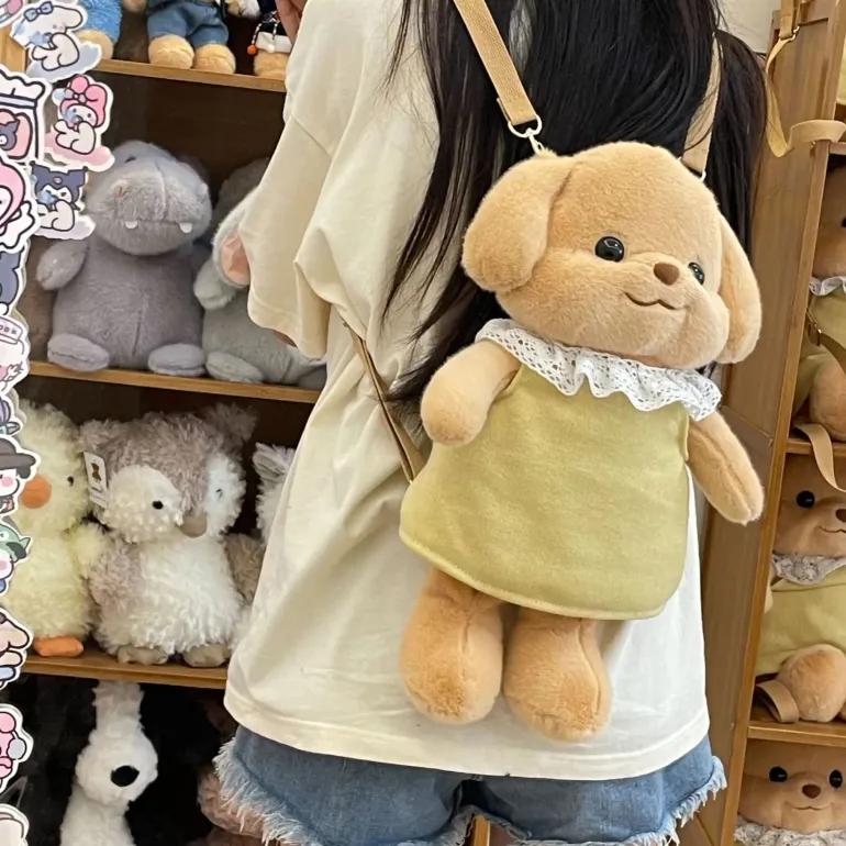 Cozy Teddy Crossbody Tote