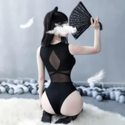 Criss Cross Mesh Bodysuit